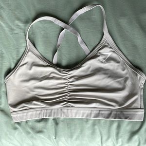 Gymshark Taupe Ruched Sports Bra - M